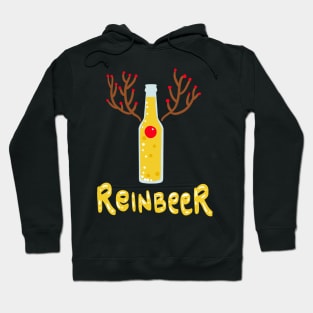 Beer Drinking Gift - Reindeer Reinbeer Hoodie